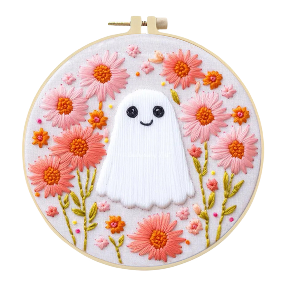 Borduursets met dierlijk gestempeld kruissteek en gekleurd draad van hoepeldoek: Licht Geel