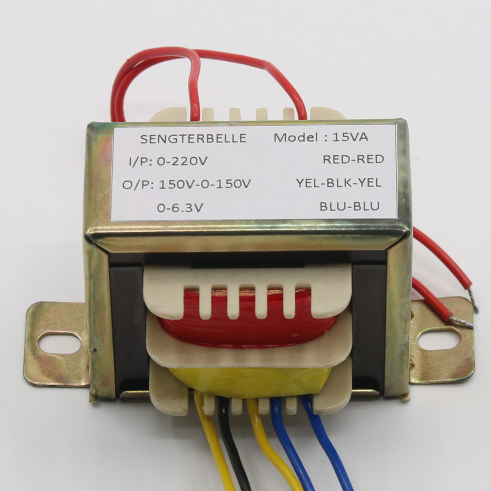 15W Dual 150V+6,3V EI Transformator für 6N3 Röhrenvorverstärker Audio
