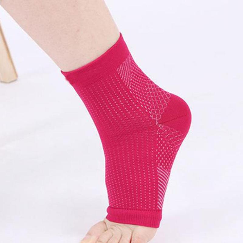Anti Fatigue Compression Foot Sleeve Support Running Cycle Basketball Sport Socks Outdoor Men Ankle Brace Sock