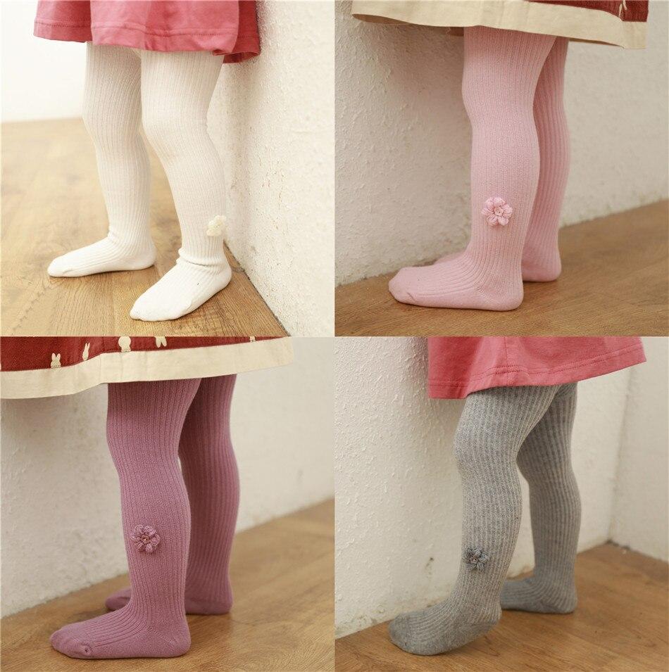Calze di cotone per bambini per ragazze collant per bambini fiore collant per bambini in cotone collant per neonati primavera autunno collant moda
