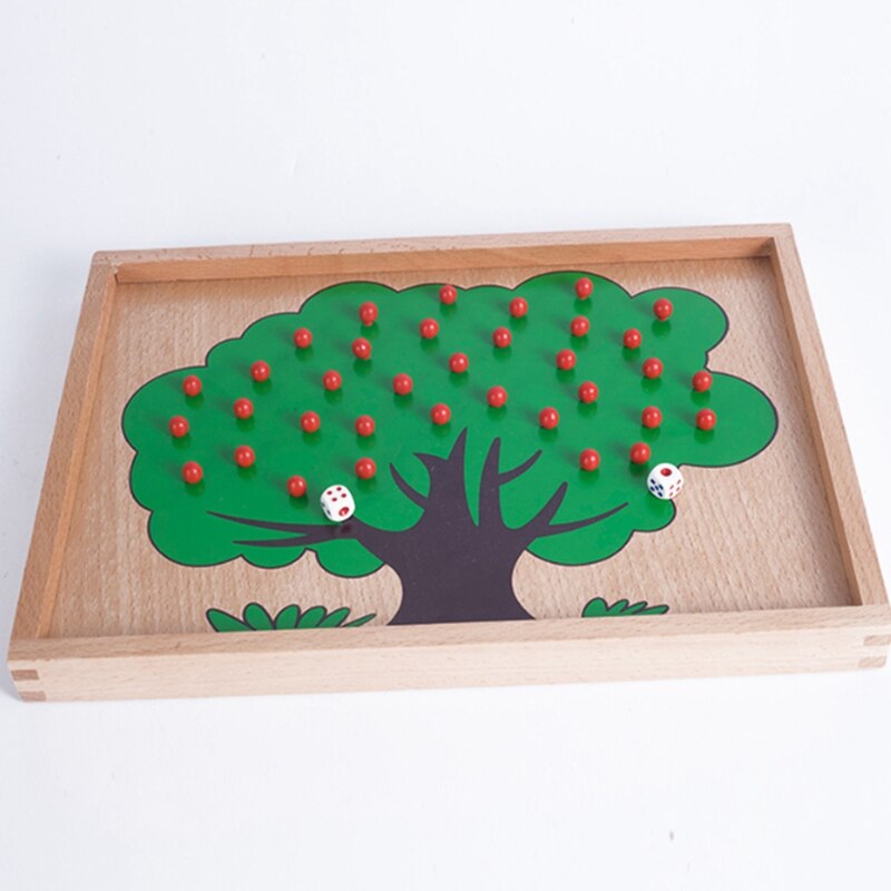 Fbil-child toys appelboom match digitale leerzame non-woven puzzel wiskunde speelgoed educatief speelgoed voor kleuters