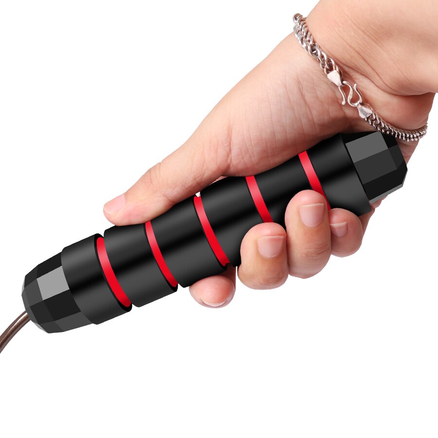Cuerda de saltar para deportes rodamiento cuerda de saltar sin enredos en el pie cuerda de saltar ajustable velocidad rápida Comba equipamiento de Fitness Crossfit
