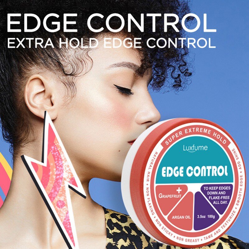 100g Pompelmo Rosa Dei Capelli di Cera Olio di Controllo per Lo messa in piega Dei Capelli Crema capelli design messa in piega Lacca Finitura anti-L'effetto Crespo Dei Capelli fissativo