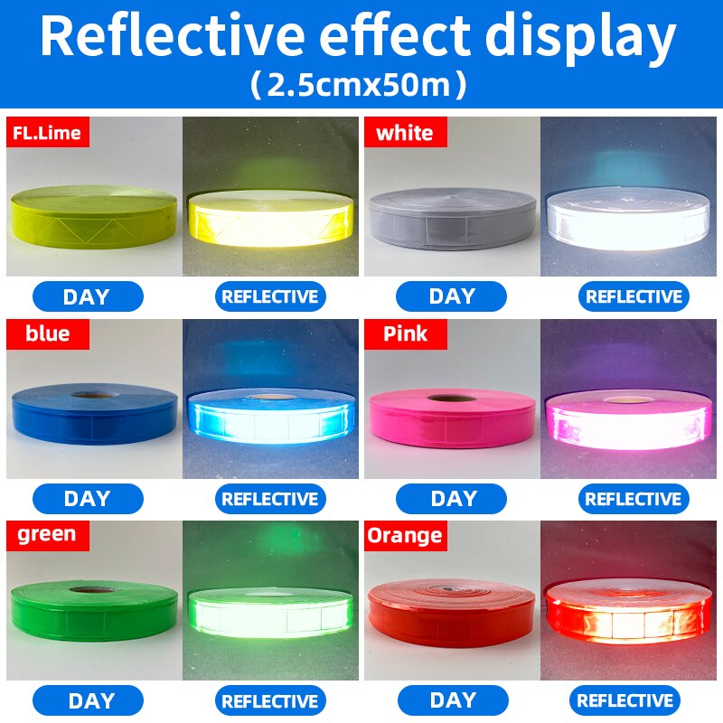 2.5cmX5m Reflective lattice band clothes safety warning sign sewing reflective strip reflective material for traffic use