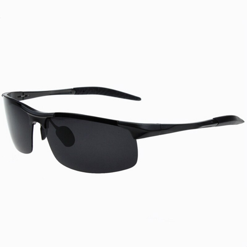 aluminium polariserte solbriller sportsbriller briller fiske eyeswears  uv400 lunettes polarisantes peche utendørs: Pistolfarge