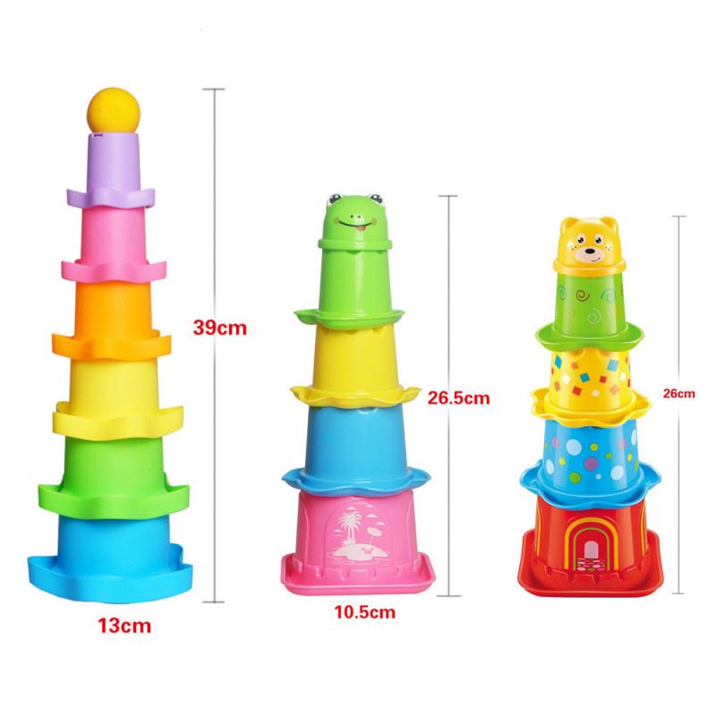 Baby Boy Toddler Toys Stacking Cups Children Bathing And Playing In Water Toys Beach Kids Christmas Year Stacking Toys