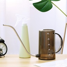 Leking vattenkanna rostfritt stål lång pip trädgård 1000ml liten vattenflaska med kruka sprayflaska för vattning av växter blomma