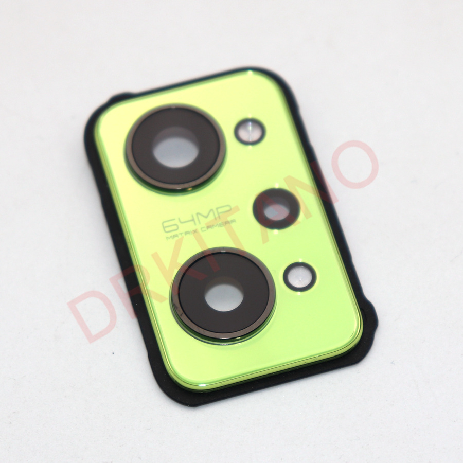 Rear Back Camera Lens Glas Voor Realme Gt Neo2 Neo 2 Camera Glas Lens Cover + Camera Frame houder Neo2 Vervanging: Green
