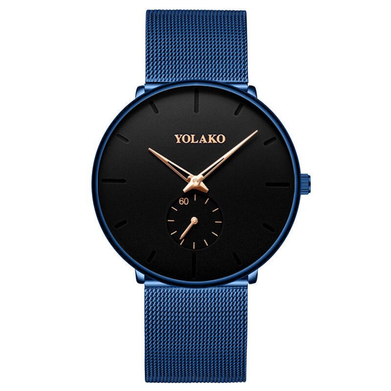 Nowa sława mężczyźni ultra cienkie zegarki męskie siatka ze stali nierdzewnej zegarek męnarty biznes zegarek kwarcowy na co dzień Relogio Masculino zegarek: 3