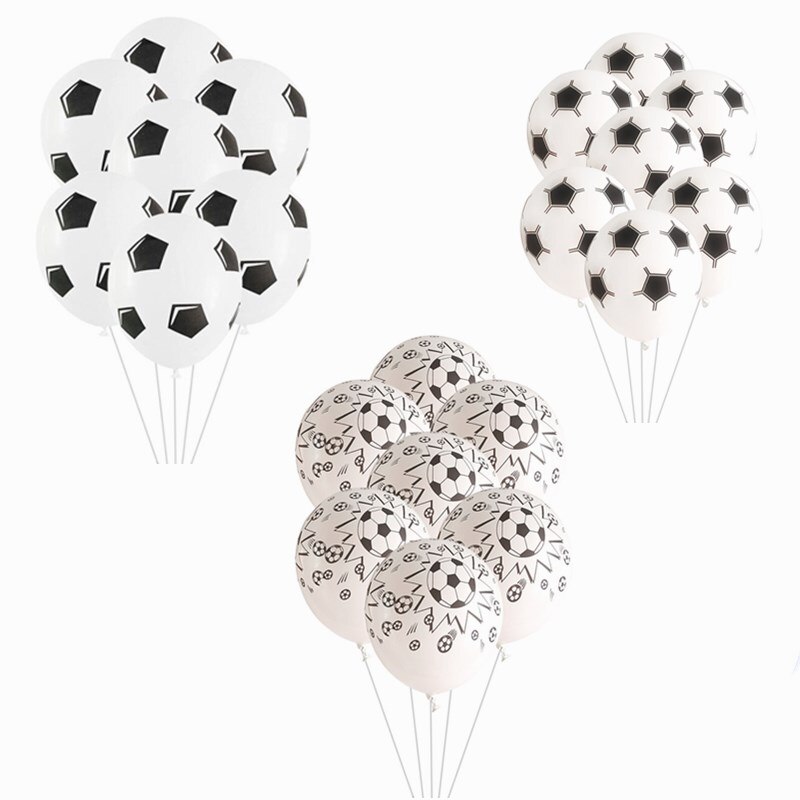 Ballonnen met sterren zwart-goud (6st Ballonnen met sterren zwart-goud (6st