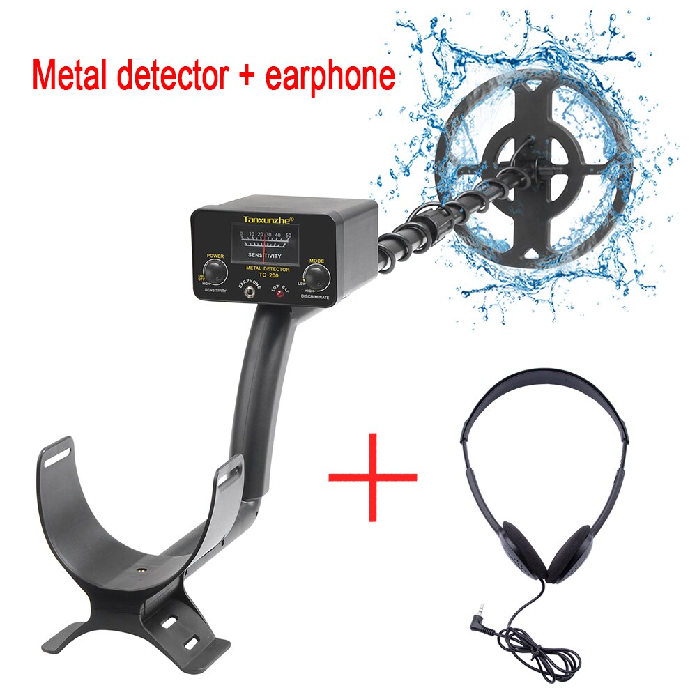 TC-200 Metal Detector Pinpointer Gold Finder Machine Portable Treasure Hunter Gold Depth Waterproof Metal Detector: Orange