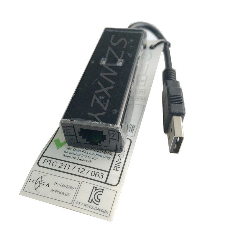 SZWXZY For Lenovo External USB Modem 56K V.92 Dial Up Data Fax Modem for Windows 2000/XP/Vsita/7/8/8.1 ASM 43R1815 FRU 43R1786