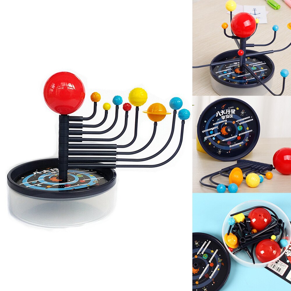 DIY Solar System DIY Eight Planets Science Toys Children Educational Games Planetarium Model Assembling Teaching Assembly Model