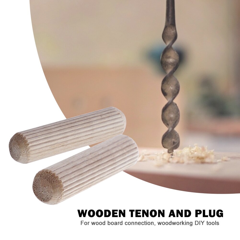 100 Uds perno de aguja de madera pasadores redondo balsa corcho sarga clavos de madera cuña conector de eje de madera