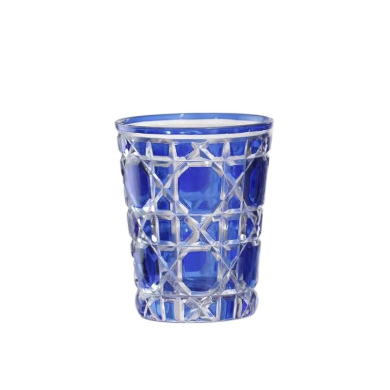 Verre à whisky cristal clair de luxe, tasse à vin, européen , treillis gravé, verre à bière, Bar, verres à boissons