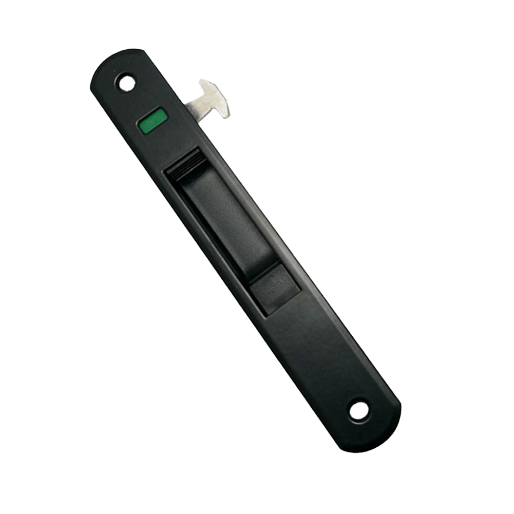 1 Pcs Sliding Glass Door Window Handle Lock Hook Style Flush Mount Zinc Alloy AI88: Black