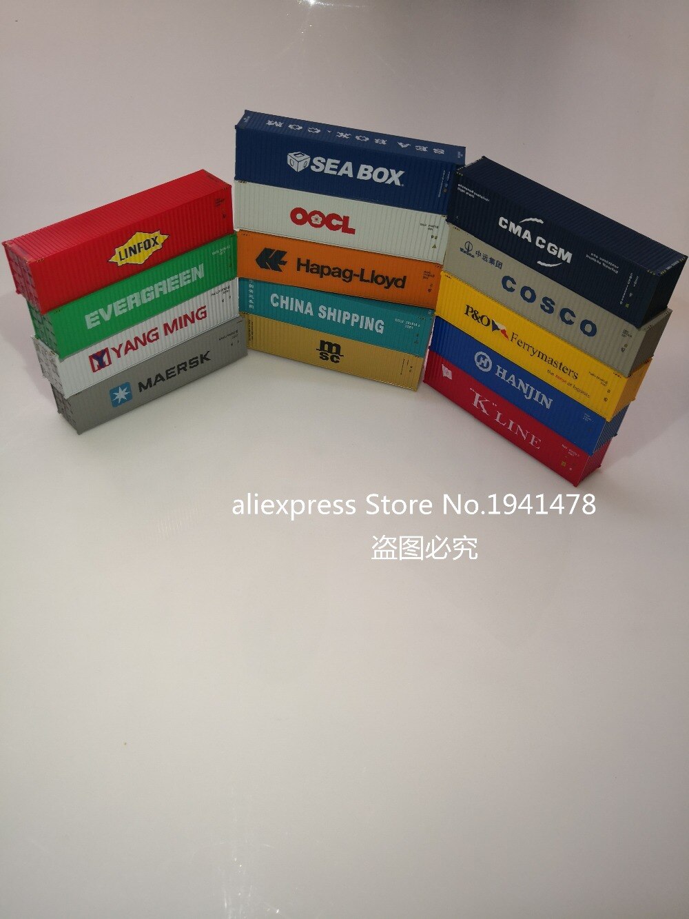 1/87 Prachtige Model Trein Ho 40GP Container Diy Logistiek Scène Container .