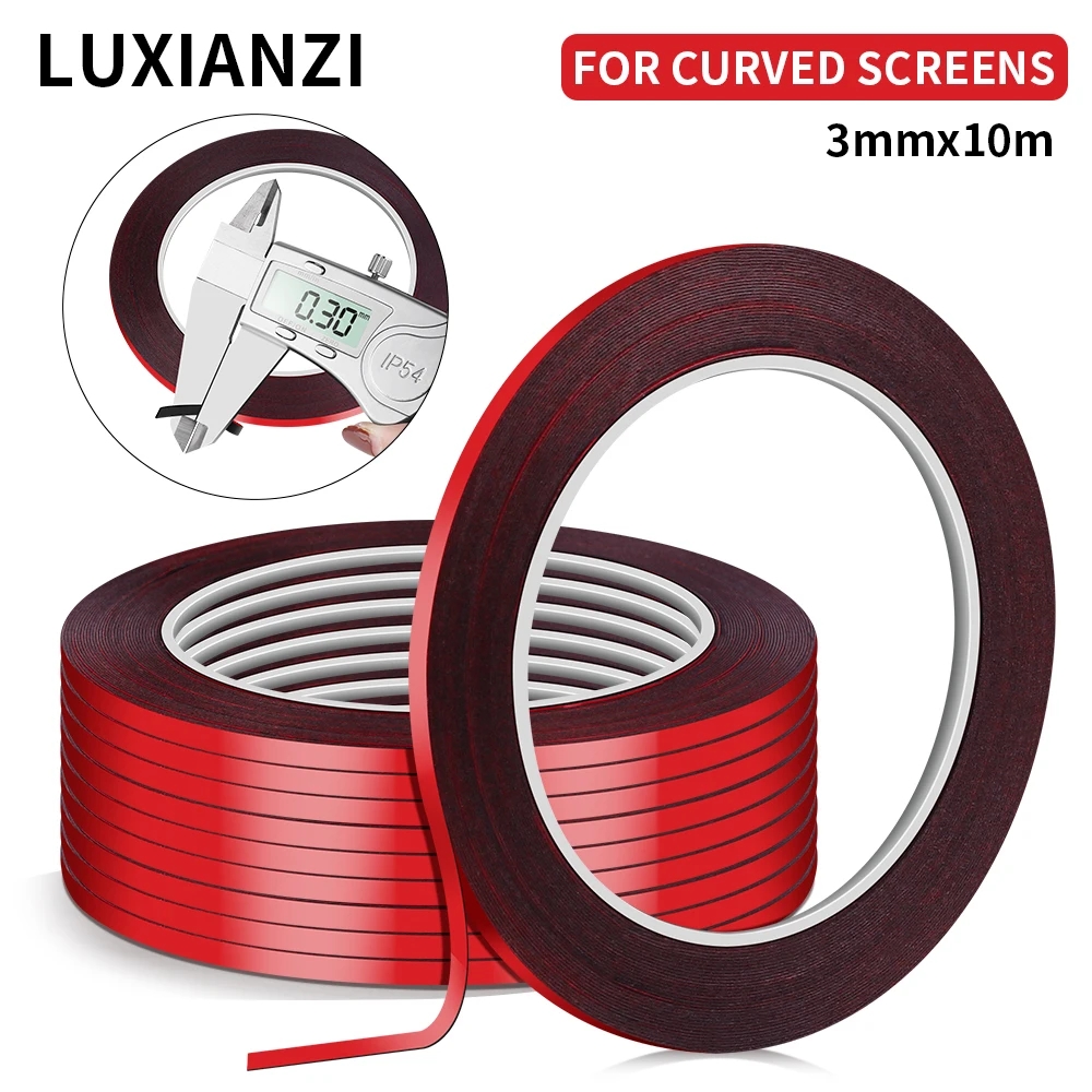 LUXIANZI 10M Nastro biadesivo per riparazione telefono cellulare per pannello LCD touch screen cellulare Adesivo in schiuma autoadesiva da 3 mm