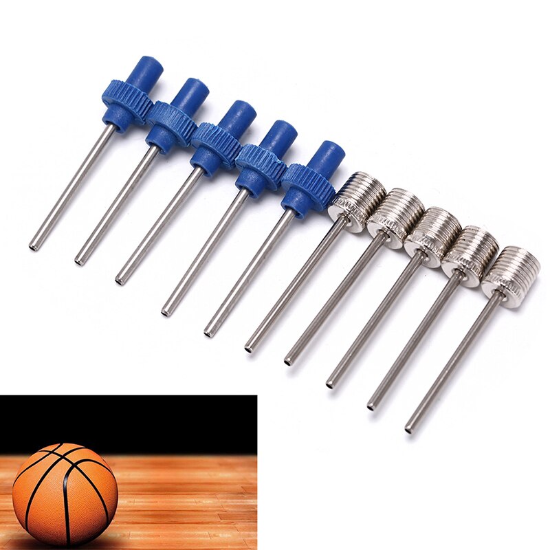 5pcs/lot Ball Pump Needle 4cm stainless steel Standard adapters For Football Basketball Soccer Inflatable Air Valve Adaptor