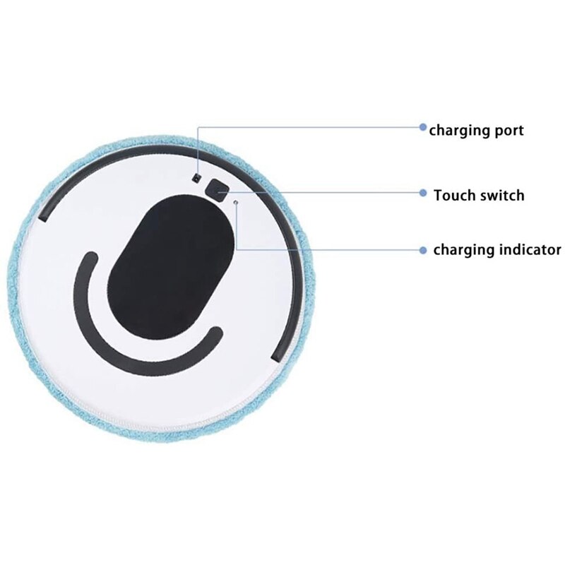 Robot Vacuum, Automatic Floor Sweeper Mop Cleaner Rechargeable Household Auto Sweeper for Hard Floors and Carpets