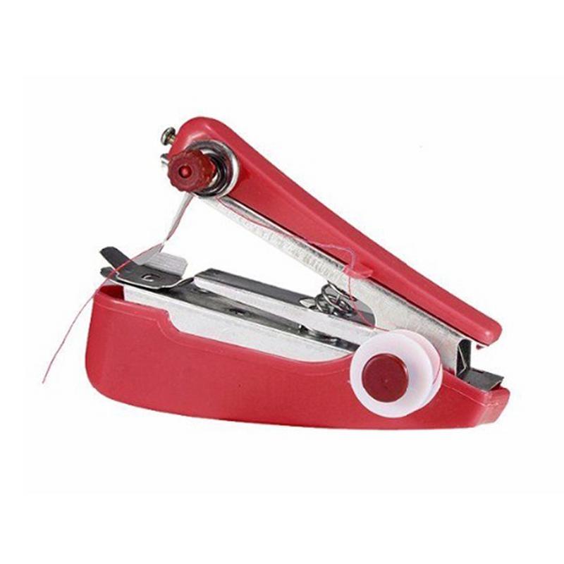 Cute Mini Manual Sewing Machine Portable Simple Operation Sewing Cloth Tool Fabric Handy Needlework Tools: Default Title