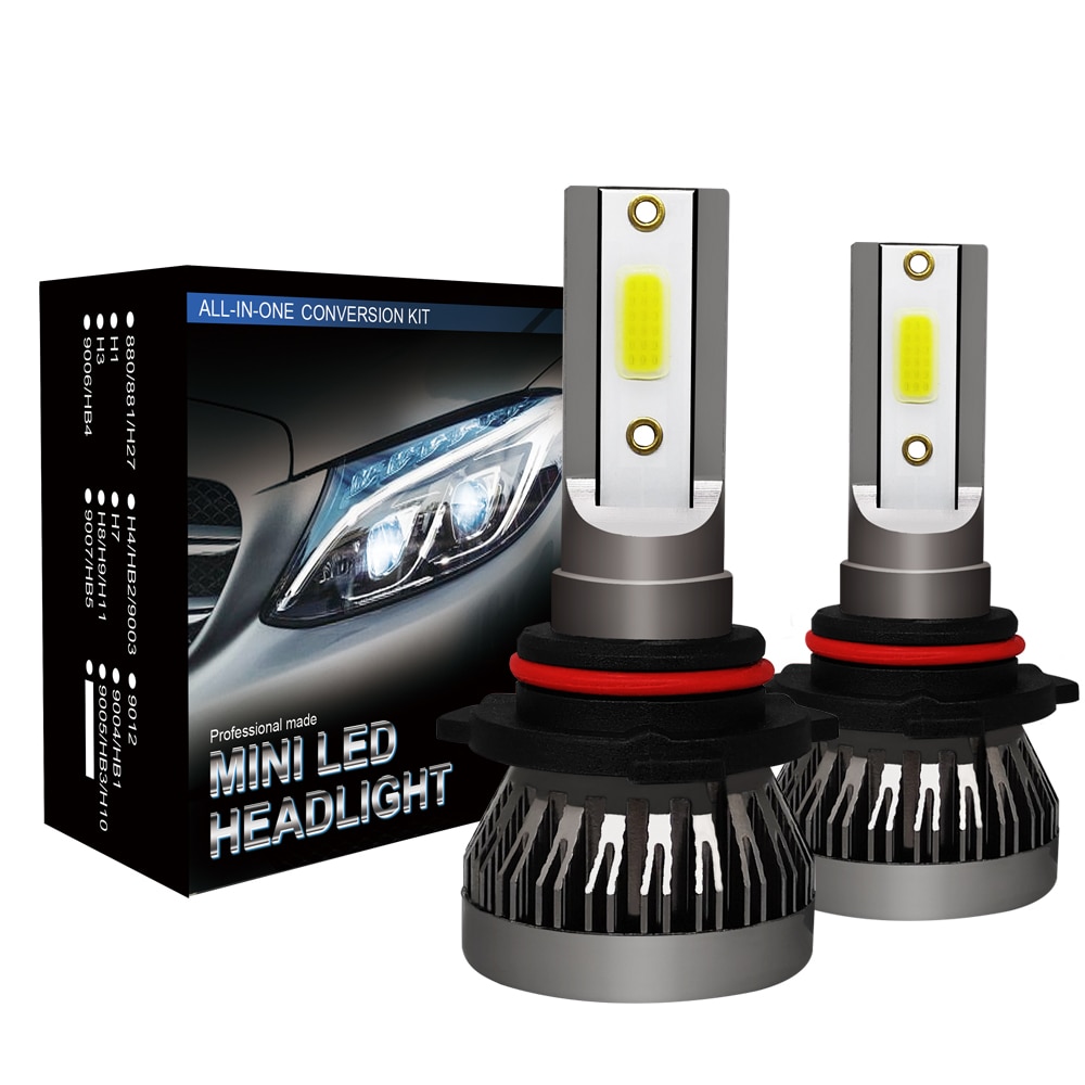 2 stks/set Auto Led-lampen 9006 9005 H1 H7 LED H11 LED H4 LED Auto Koplampen Lamp 90W 12000LM 6000K 12V