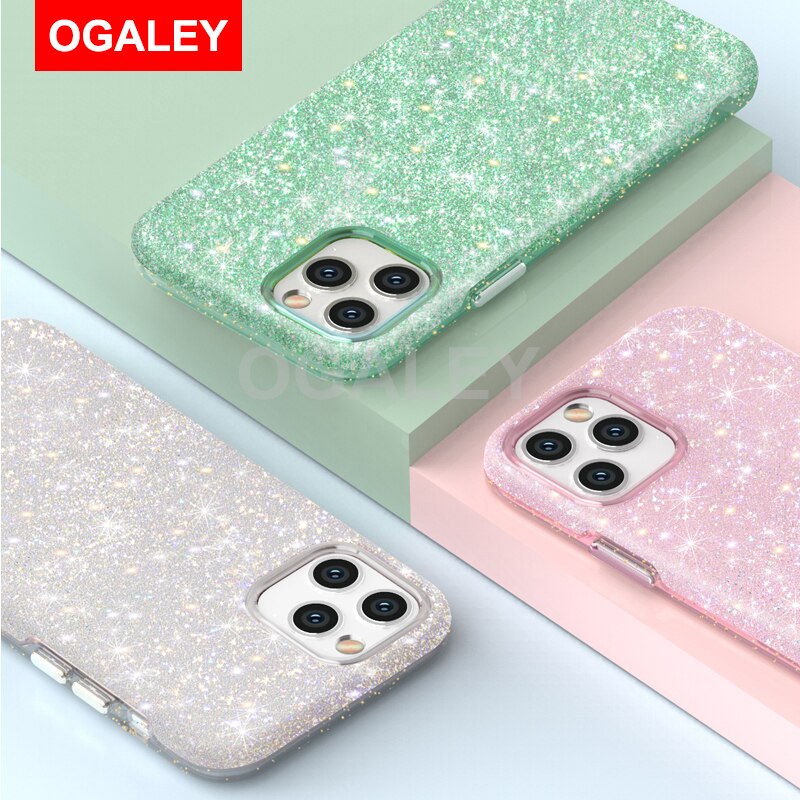 Diamond Case on For iPhone 12 Pro Max iPhone12 11 Pro Max 11 Cases Luxury Sparkle Glitter Diamond Crystal Rhinestone Bling Cover