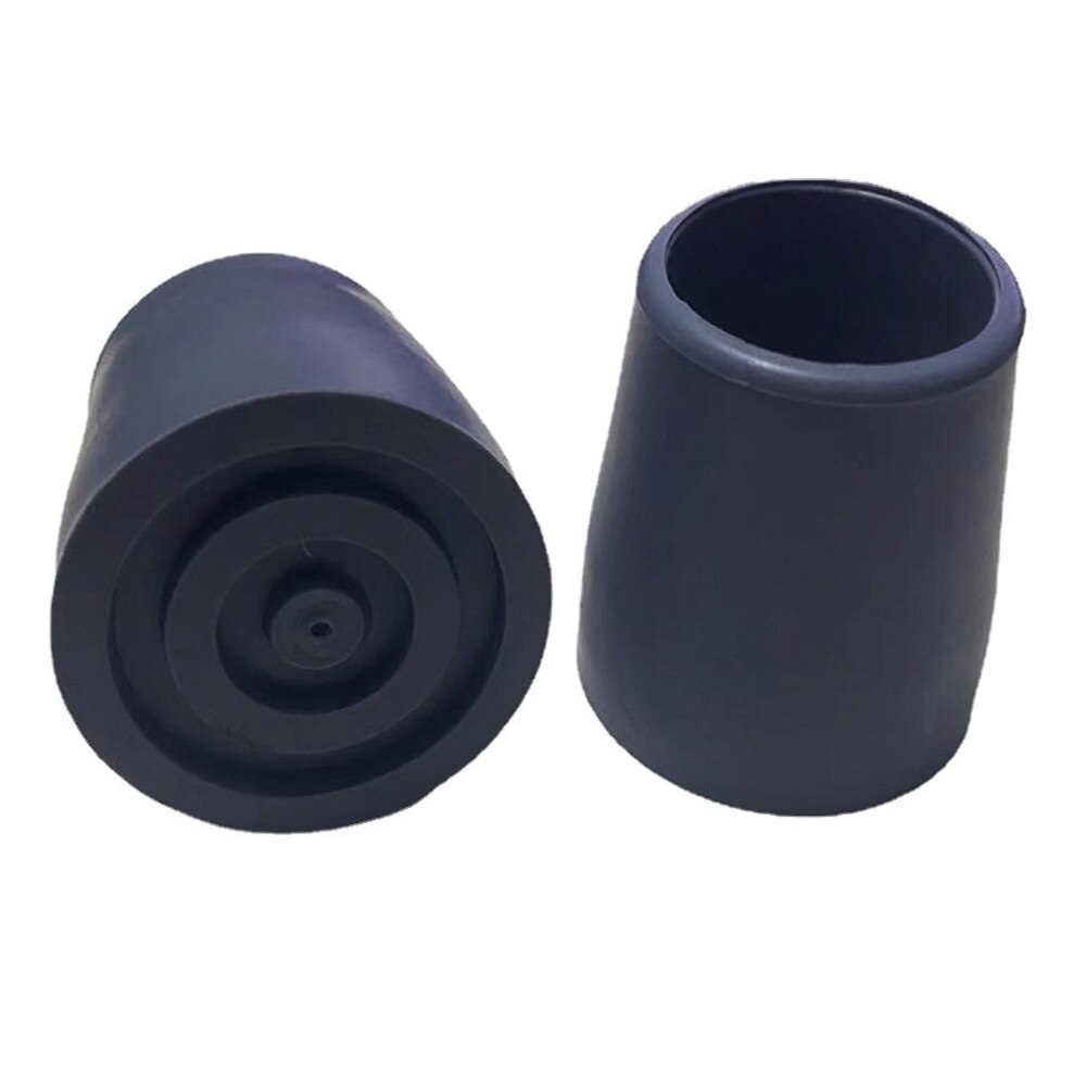 Rubbers Tips 2 Pieces Non-Slip Rubber Ferrules 14mm/16mm/19mm/22mm/28mm Replacement for Walking Stick Round Base: Black 28MM