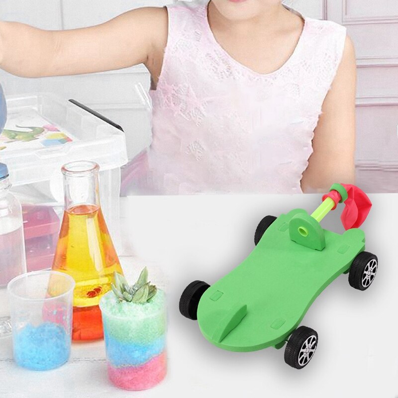 Palloncino fai da te alimentato macchina rinculo Forza Scienza Tecnologia Esperimento Studenti Giocattoli Giocattoli