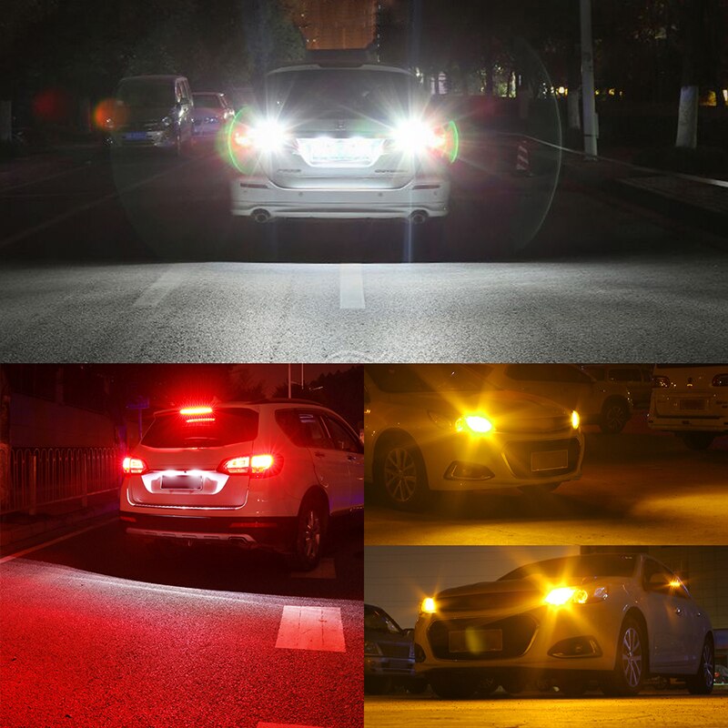 1PC P21w led py21w p21/5w LED BAU15 BA15S W21W T20 7440 7443 W21/5W 2835 54smd Light bulbs on cars Car Turn Signal Light