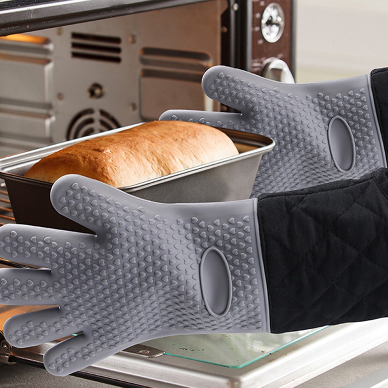 Guantes para horno, manoplas para horno, aislamiento para horno, microondas, antiadherente, resistentes al calor, herramientas de cocina para hornear, utensilios de cocina para horno, 1 ud.