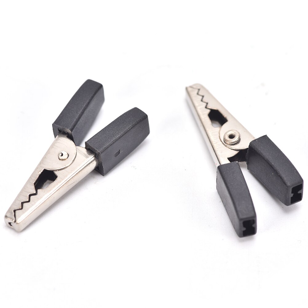 10Stck Prüfung Metall Alligator Clip Krokodil Clips Elektrische Klemm Für testen Sonde Meter Mit Kunststoff Krokodil Klemme