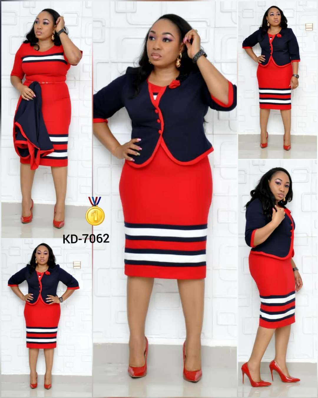 2XL-6XL Plus Größe Afrikanische Kleider Für Frauen Frühling Herbst Elegent Stil Afrikanische Frauen Polyester Midi- Kleid