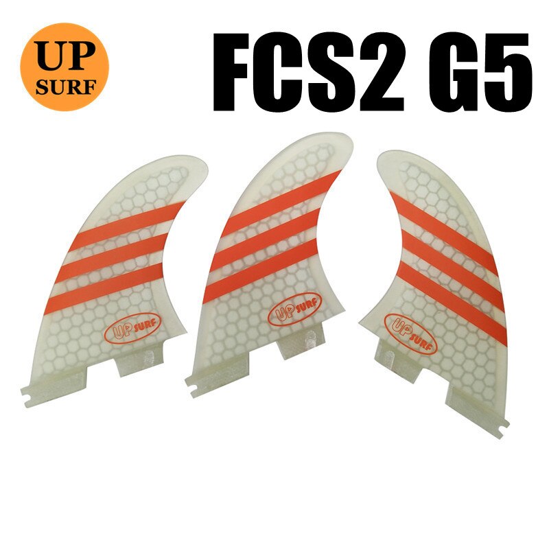 Aletas de surf G7/G5/G3 fcs2, quilla para deportes acuáticos, aleta de paddle up: G5 White