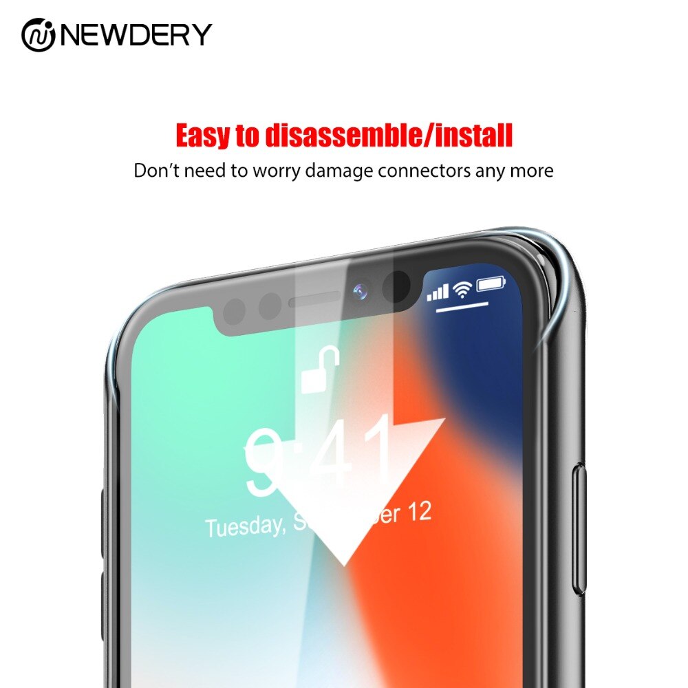 NEWDERY External battery case for iphone X XS Max XR 6000mAh high capacity Portable charger case power bank case for apple
