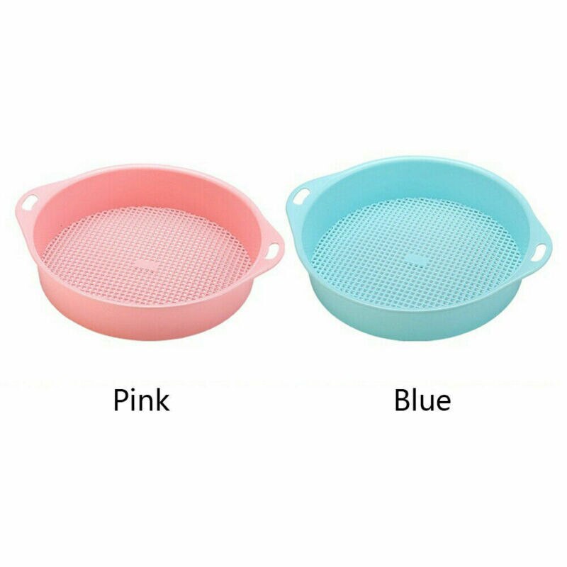 Passoire plastique à mailles particules de sable | Tamis de sol en plastique, casse-maille poignée de maille pierre, passoire plantes compost accessoires fournitures de jardin