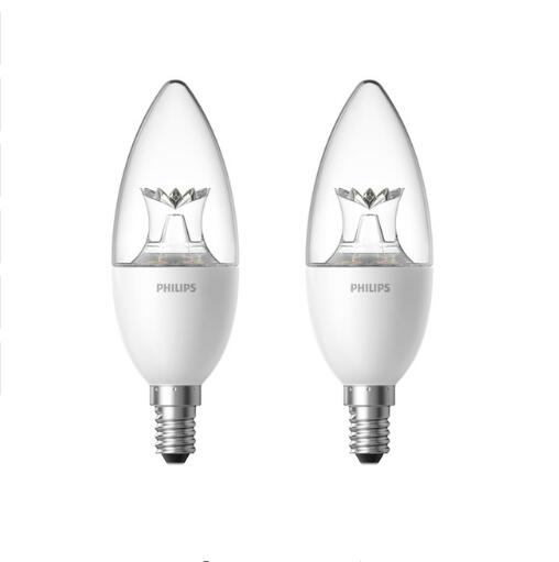 Original Xiao mi Smart bougie forme lampe à LED E14 ampoule lumière 3.5W 0.1A 220-240V 50/60Hz Wifi télécommande par mi home App D5: 2pcs Crystal version