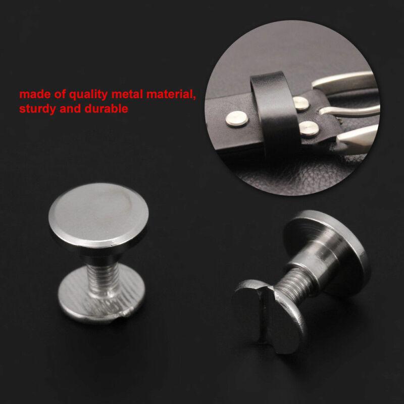 Tornillos de unión de Metal para 20 piezas, remaches de tachuelas para álbum de fotos, calendario de escritorio, menú, cinturón Artesanal de cuero, sujetadores de billetera