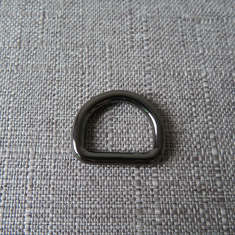 10 stuks 20mm metalen d-ring riemgesp tas kat hond halsband riem harnas naaiaccessoires tasriemen sterke hardware: Pistool zwart
