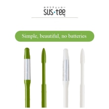 Sostee Aquameter, Sensor de humedad del suelo para plantas en macetas, comprobador de riego, sonda, (Blanco/verde, Grande/mediano/Pequeño, rellenable)