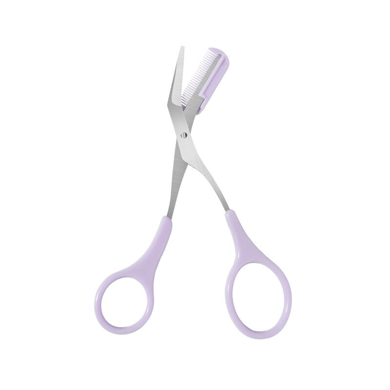 Recortador de cejas de acero inoxidable, peine, tijeras de pelo, Clips, maquinilla de afeitar, accesorios de maquillaje, 1 pieza: 06
