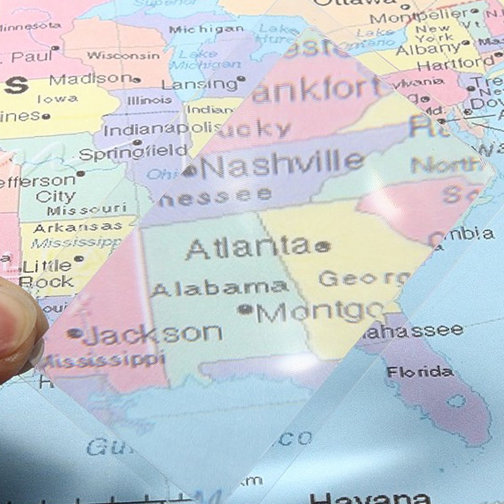 5pcs/lot Transparent Credit Card 3 X Magnifier Magnification Magnifying Fresnel LENS Card Credit Card Magnifier