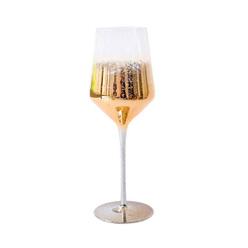 Loodvrij Champagne Bekers Creatieve Sterrenhemel Wijnglas Kleurrijke Drink Cup Party Globet Voor Thuis Diner: gold