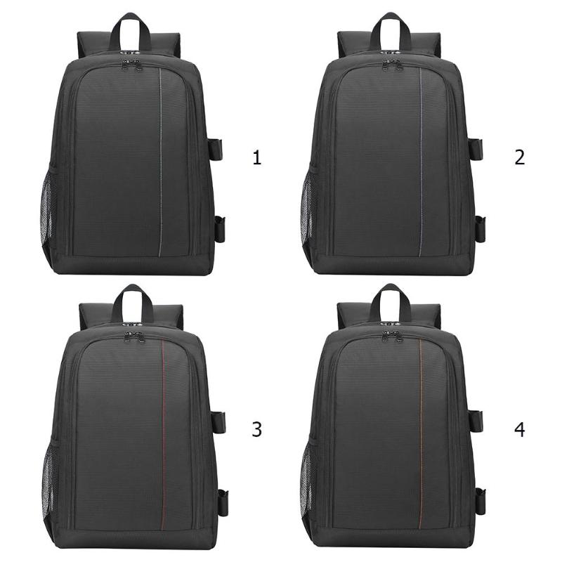 Waterproof Digital DSLR Photo Padded Backpack w/ Rain Cover Laptop 15.6inch Multi-functional Camera Soft Bag Video Case