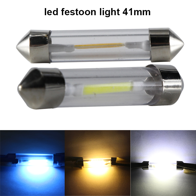 Festoon Led Bombilla para matrícula, lámpara de Doom Interior, 31mm, 36mm, 39mm, 41mm, C3W, C5W, C10W, Canbus 6, 12, 24 V, voltios, COB, 6v, 12v, 24 v