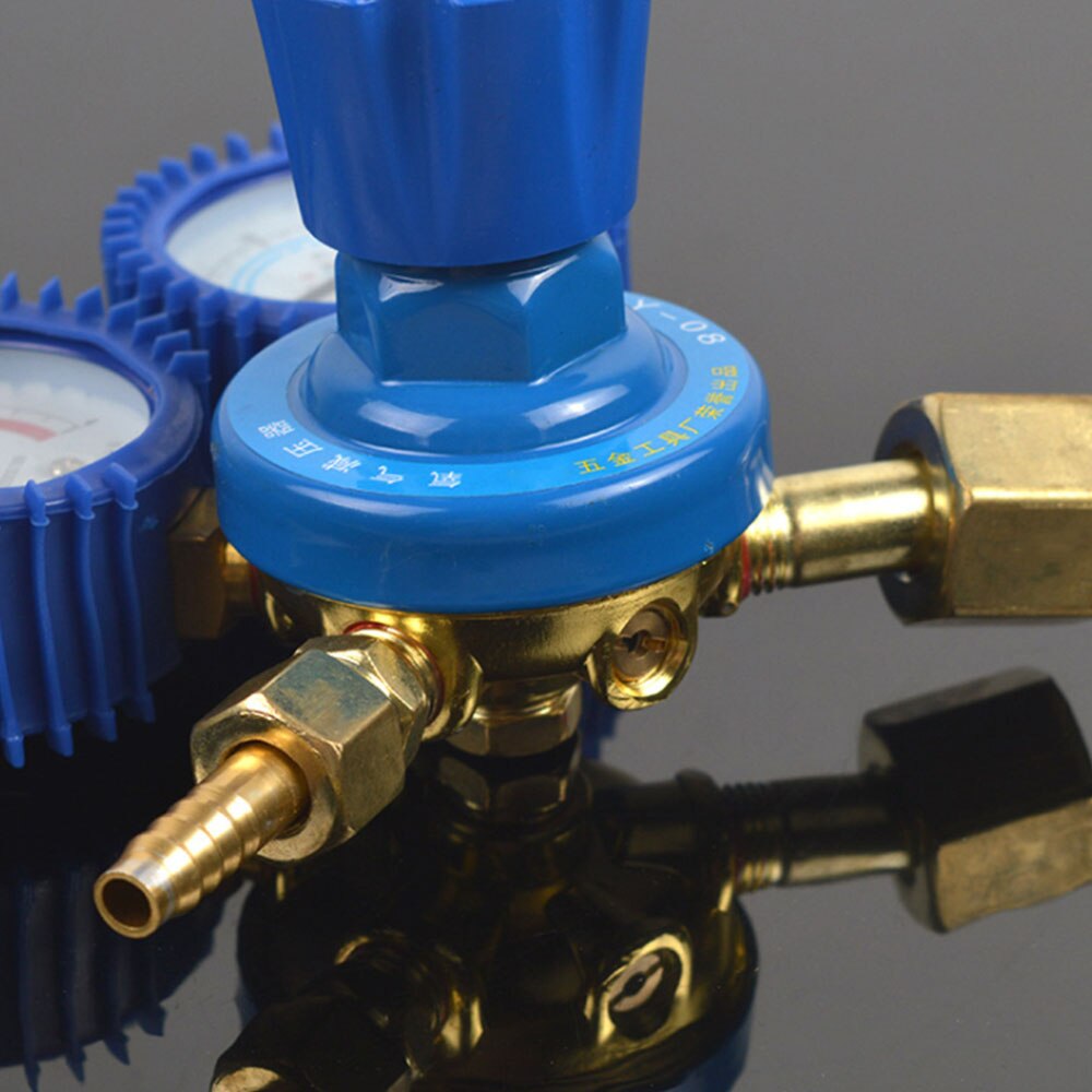 Oxygen Pressure Regulator 0-25MPa Oxygen Meter Reducer Reducing Valve Pressure Gauge Dual Brass Welding Cutting Tools