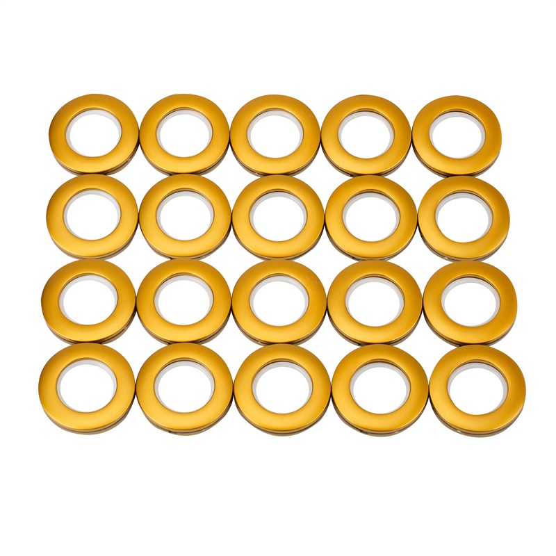 32-pack Curtain Eyelet Rings Inner Diameter 3.9cm Grommet Kit Nanoscale Low Noise Curtain Rings for Curtain Rod Shower Curtain
