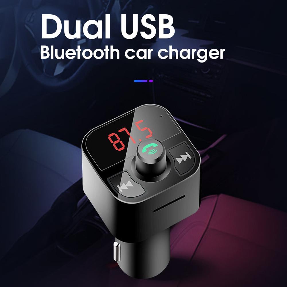 USB AUX FM Transmitter Aux Modulator Bluetooth Handsfree Car Kit Car Audio MP3 Player Adapter 4.1A Quick Dual USB Phone Charger
