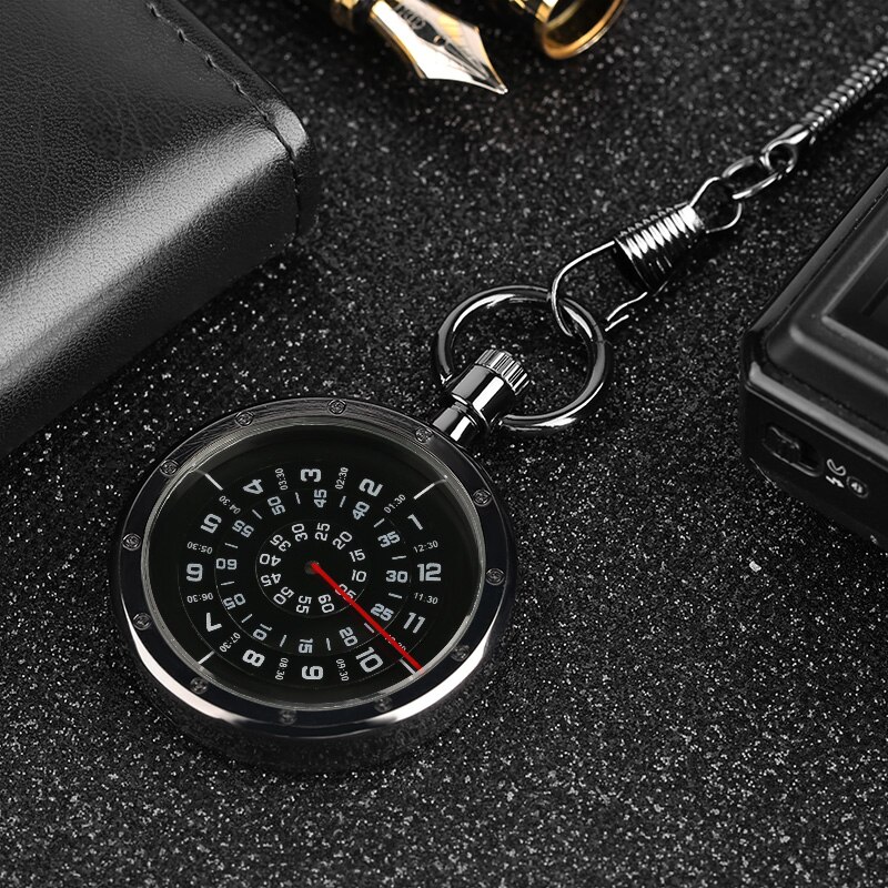 Reloj de bolsillo de cuarzo para hombre y mujer, cronógrafo con cara abierta, estilo Steampunk, Retro, colgante,