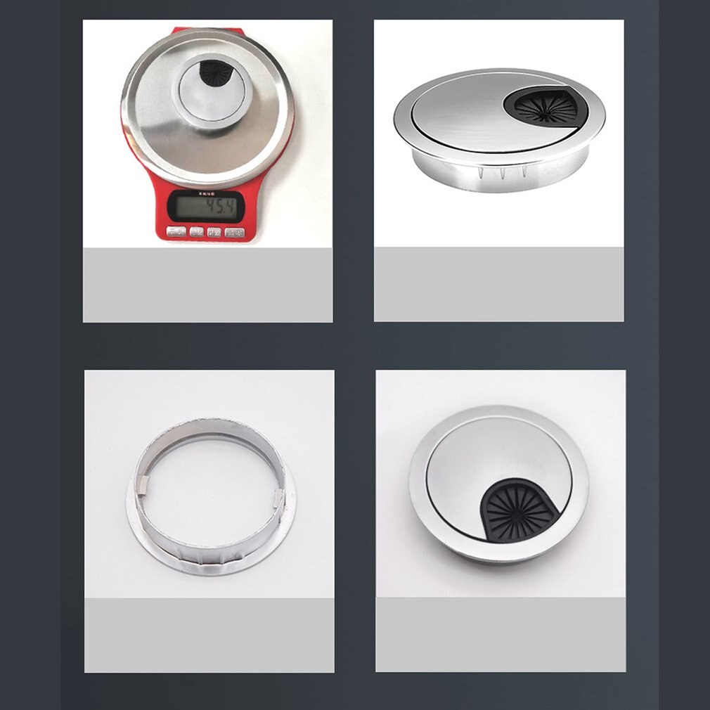 Praktische Bureau Tafel Plastic Kabel Gat Cover Pc Computer Bureau Ronde Draad Netjes Grommet Hardware Bureau Draad Gat Cover Base